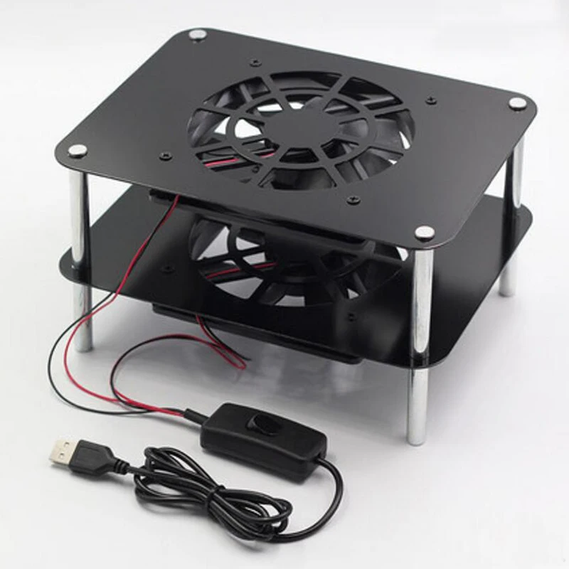 Cremalheira de refrigeração usb com ventilador para