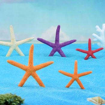 

XUNSFY 2pc/3pc Colorful Starfish Mini Sea Star Ocean Animal Model Statue Little Figurine Crafts Ornament Miniatures Home Decor