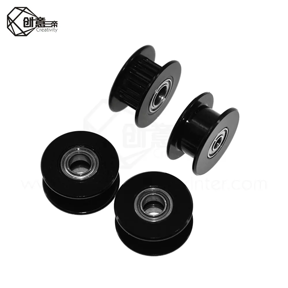 GT2 Idler Timing Pulley Bearing 16T 20T 3//4//5//6mm Bore F Belt Reprap 3D Printer