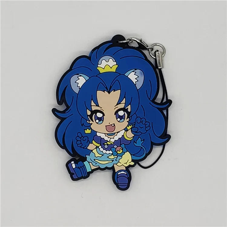 Симпатичный милый аниме брелок Precure резиновый брелок - Цвет: 02
