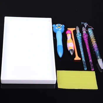 

3PC Multifunction Diamond Painting Cross Stitch Tool Diamond Painting Plastic Pen Tray Set Tools Diamond Painting Accessories