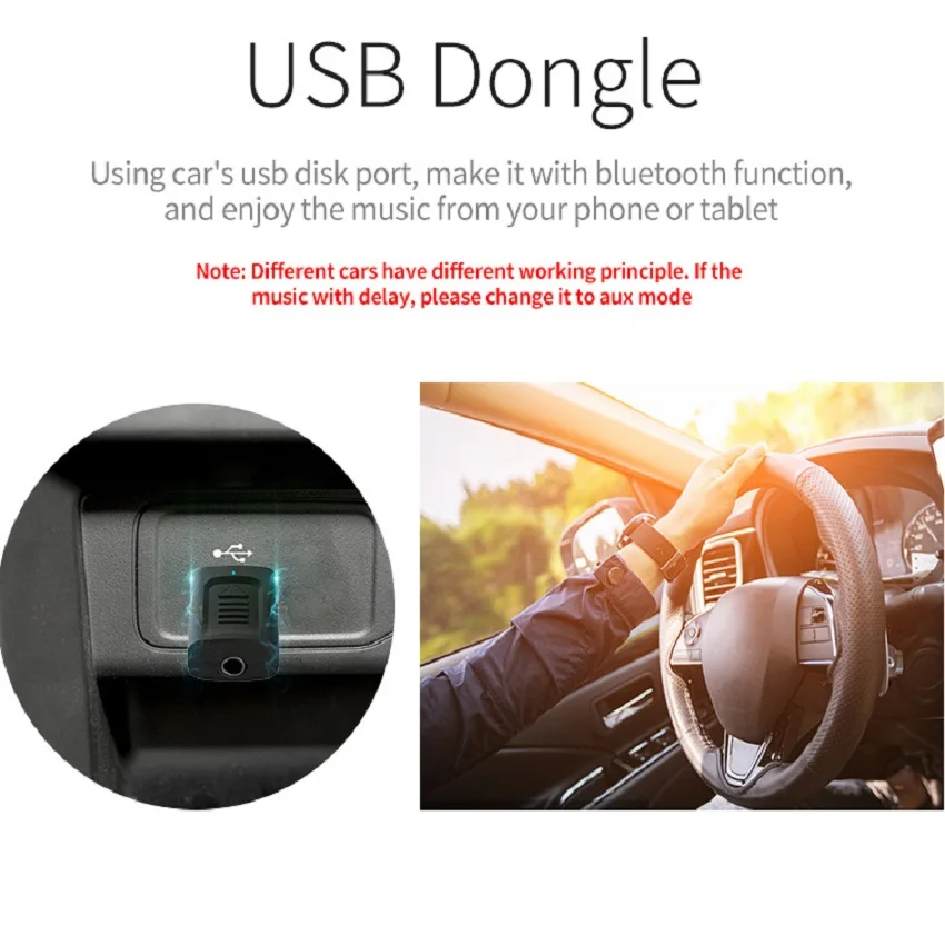 Bluetooth 5 0 приемник передатчик мини стерео AUX RCA USB 3 мм разъем аудио для ТВ ПК
