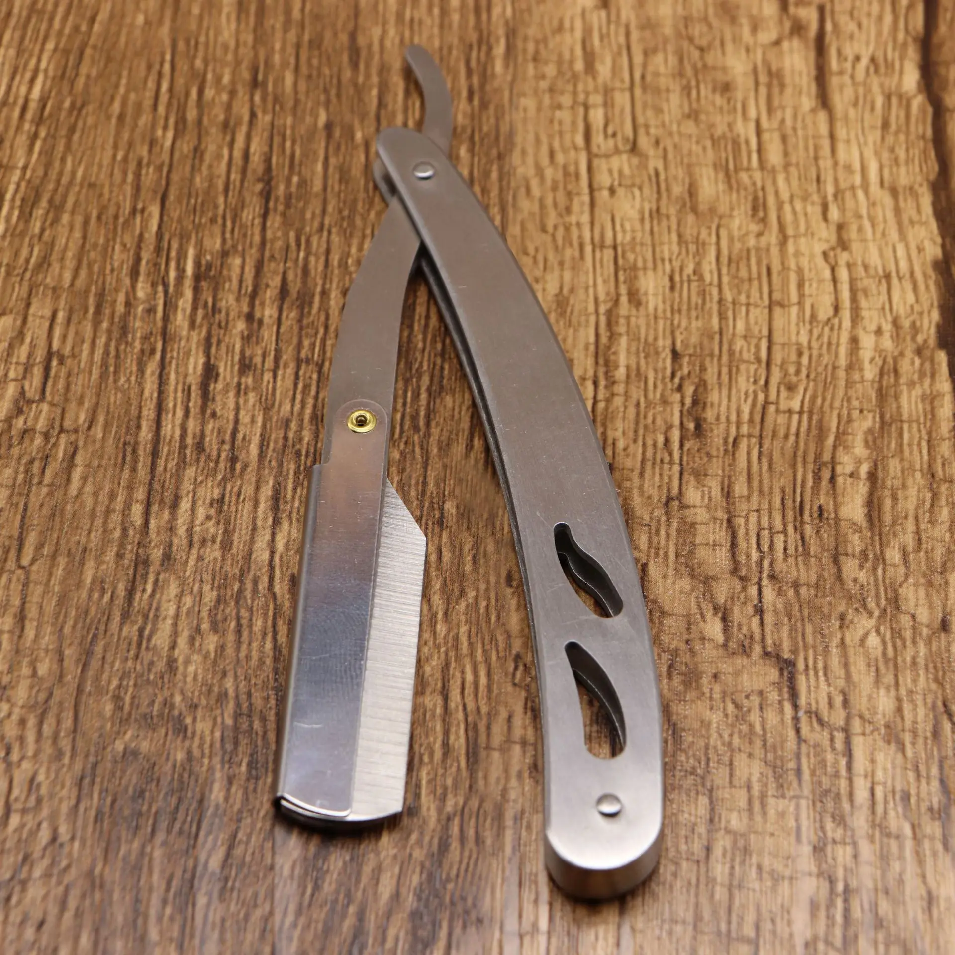 Stainless Steel Classic Manual Vintage Razor Shave Shaving Double Sided Hairdressing Shaving Handle Razor Holder G0726 2