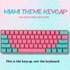 104/87/61 Keys PBT Miami Double Color Backlight Keycap Universal Column For Ikbc Cherry MX Annie Mechanical Keyboard ► Photo 1/6