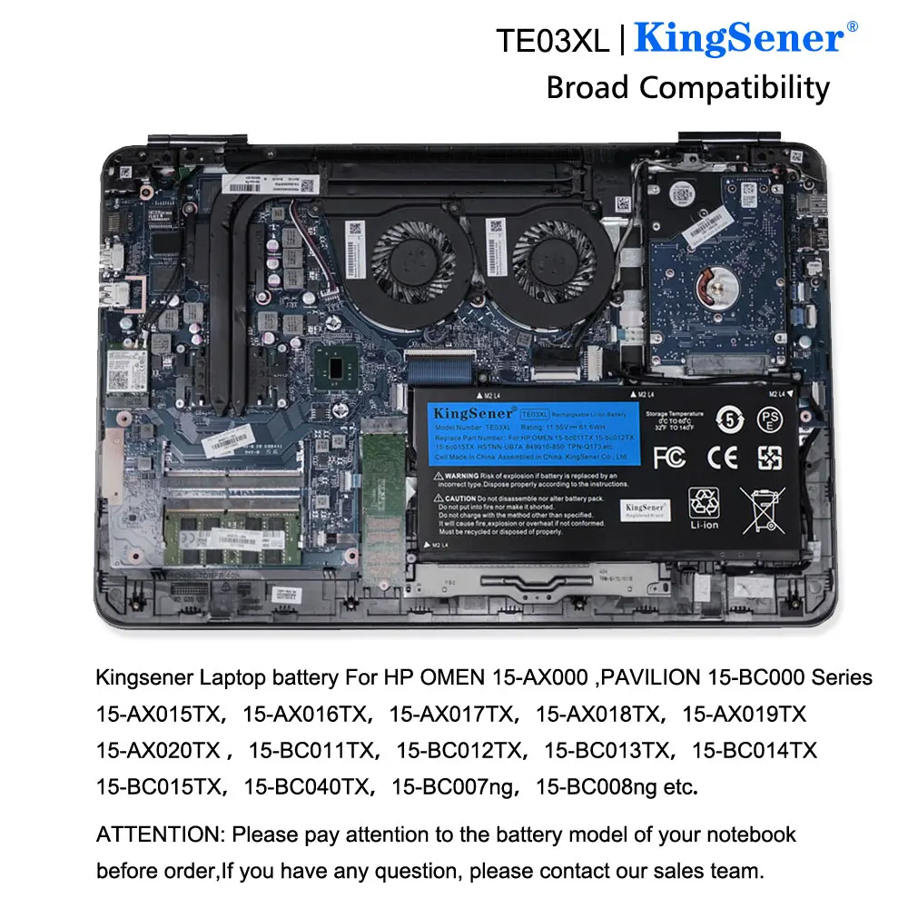 Рисунок 6 - Аккумулятор KingSener TE03XL для