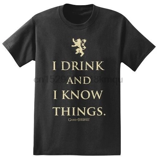 Know things. Ночная футболка. That's what i do i drink and i know things. Know things. I know things.