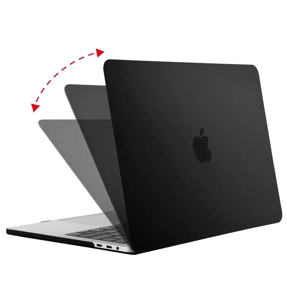 Жесткий чехол для ноутбука MOSISO для Macbook Air retina Pro 13 15 touch bar A1706 A1989 A2159 A1989 A1932 Mac Air 13 Чехол Новинка - Цвет: Black