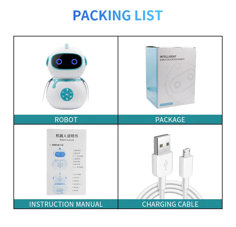 Intelligent children's robot high-tech voice intercom artificial intelligence robot (14)