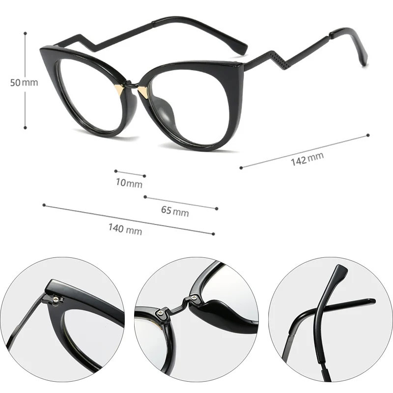 SHAUNA Классическая оправа для очков в стиле кошачьи глаза женские брендовые дизайнерские модные ацетатные красные оптические очки
