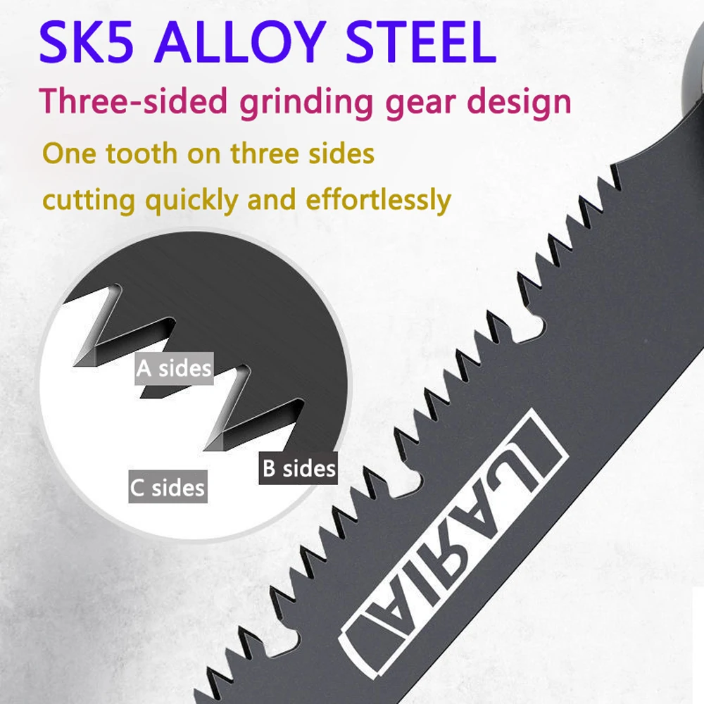 Fast Manual Saw Woodworking Saw Rust-proof Folding Hand Tree Gardening Trimmer SK5 Steel Camping Household Cutting Tool
