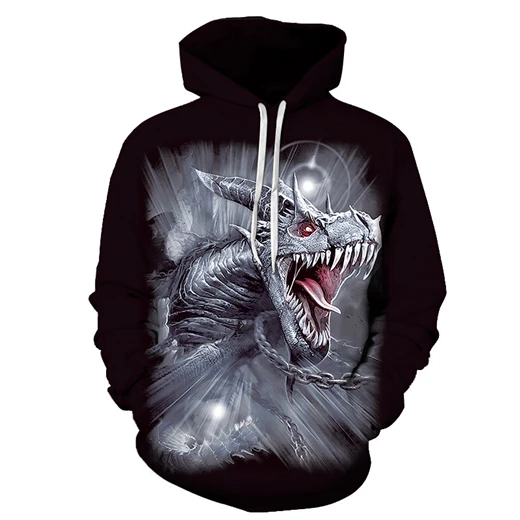 New to the horror movie role-playing doll Chucky Fashion men's hoodie 3D printed clown casual couple hooded sweatshirt pullover - Цвет: WY681
