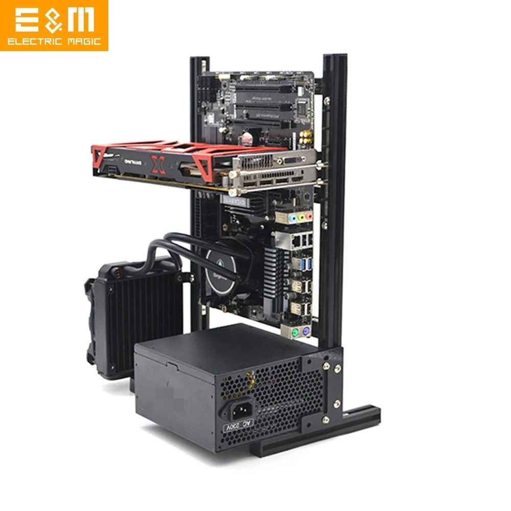 Мини ITX MATX ATX пк тестовый Стенд Ручка переносной компьютер водяное охлаждение