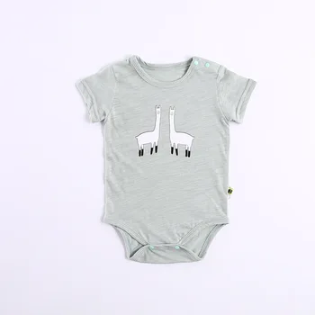 

Newborn Kids Baby Clothes Summer Clothing Short Sleeve Bodysuit Cute Aniaml Print Girls Boys Bodysuits Lovely Costume Infantil