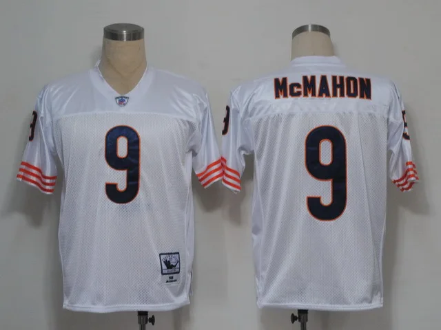 Stitiched, Chicago, Jim McMahon, William Perry, Walter Payton, Dick Butkus, Gale Sayers, Mike Singletary, Throwback for men Jersey - Цвет: Шампанское