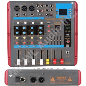 

XR5 5 Channel Bluetooth Mixer Mixing Console 5 Microphones or a stereo input Stage Karaoke Microphone Mixer