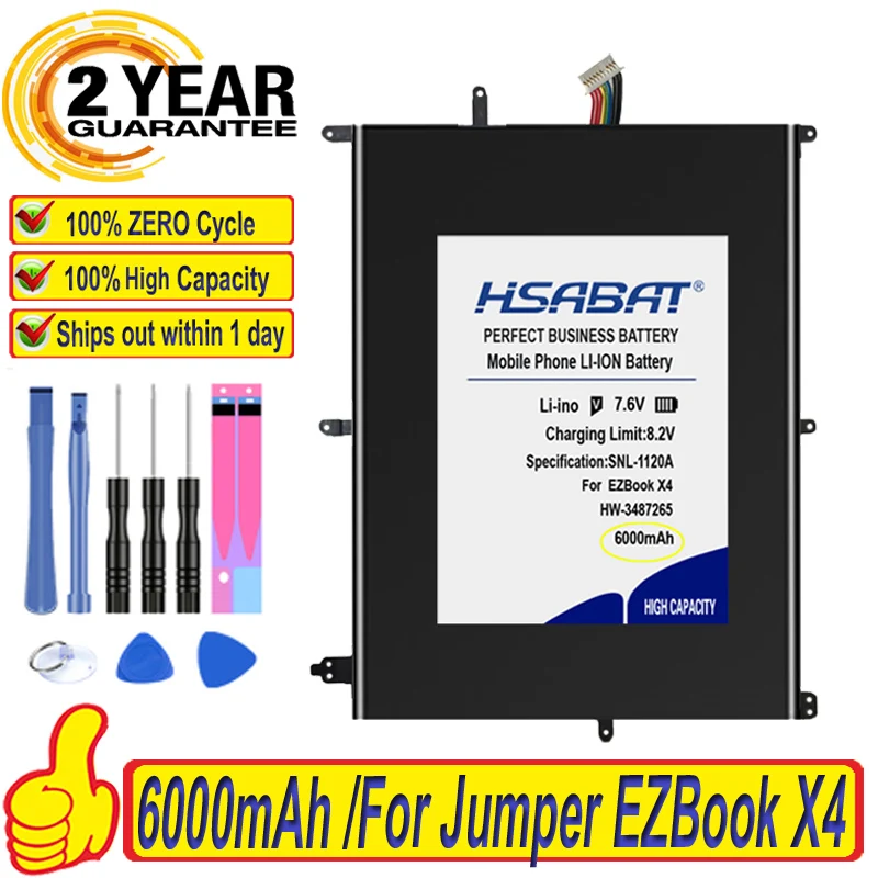 Топ бренд 100% Новый 6000 мАч 30154200P Аккумулятор для Jumper EZBook X4 BBEN N14W TH140A AK14 EXO Smart E17 HW-3487265