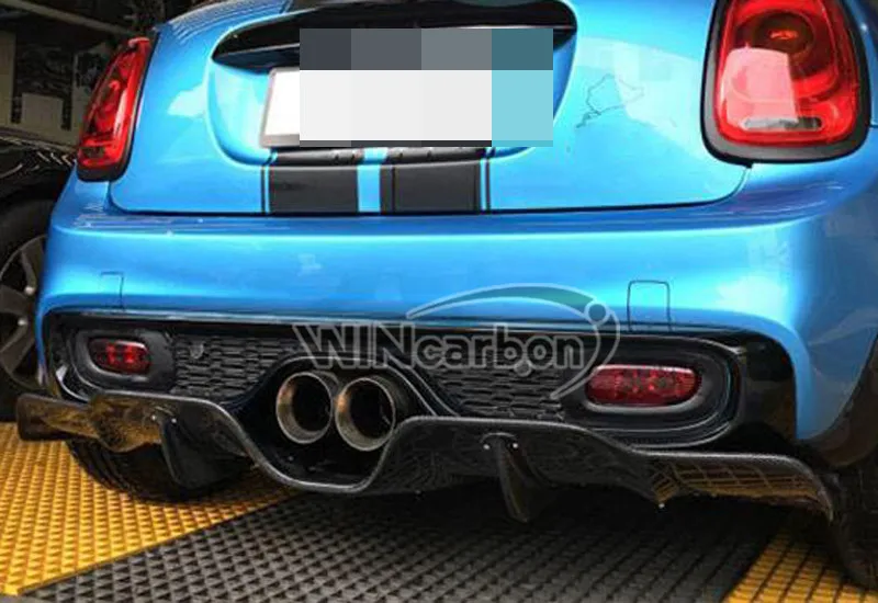 DU-A стиль реального углеродного волокна задний диффузор подходит для MINI F55 F56
