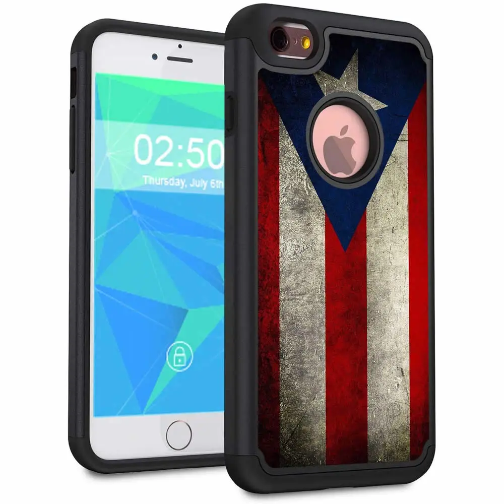 Чехол для телефона для iphone 6/6plus, чехол, iphone 6/6S plus, чехол, двухслойный Гибридный жесткий защитный чехол, противоударный ТПУ бампер