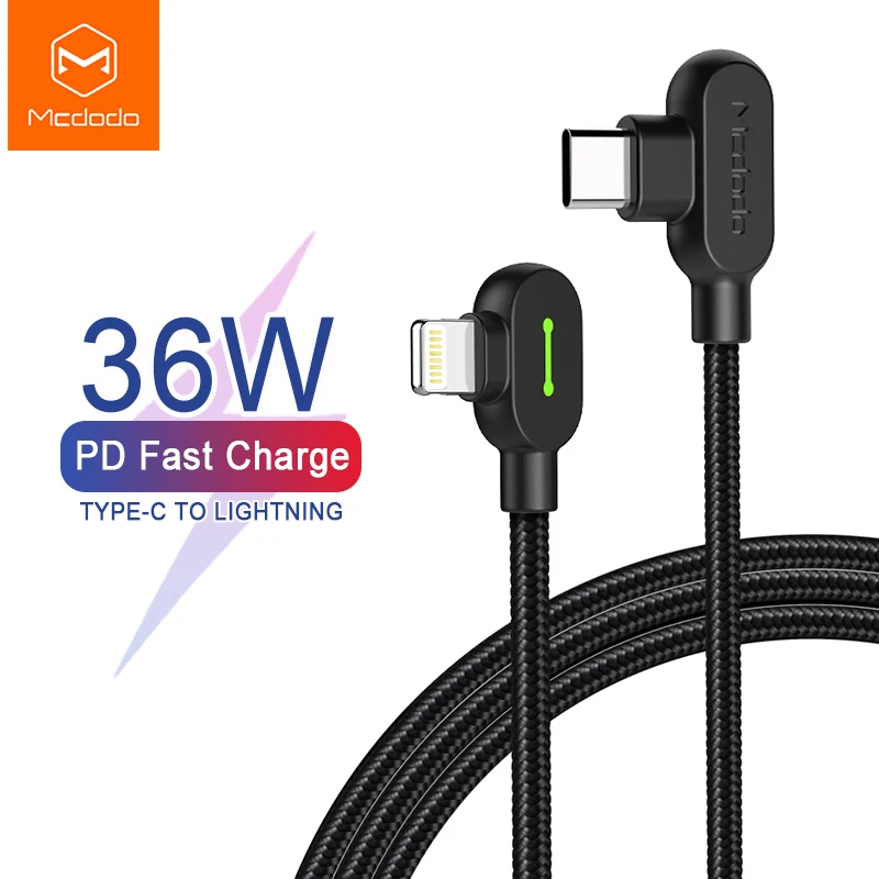 Mcdodo USB C для IPhone Lightning 11 Pro Max XS Max XR X 8 36 Вт PD type C быстрое зарядное устройство кабель для передачи данных для Macbook IPad Pro IOS13 шнур