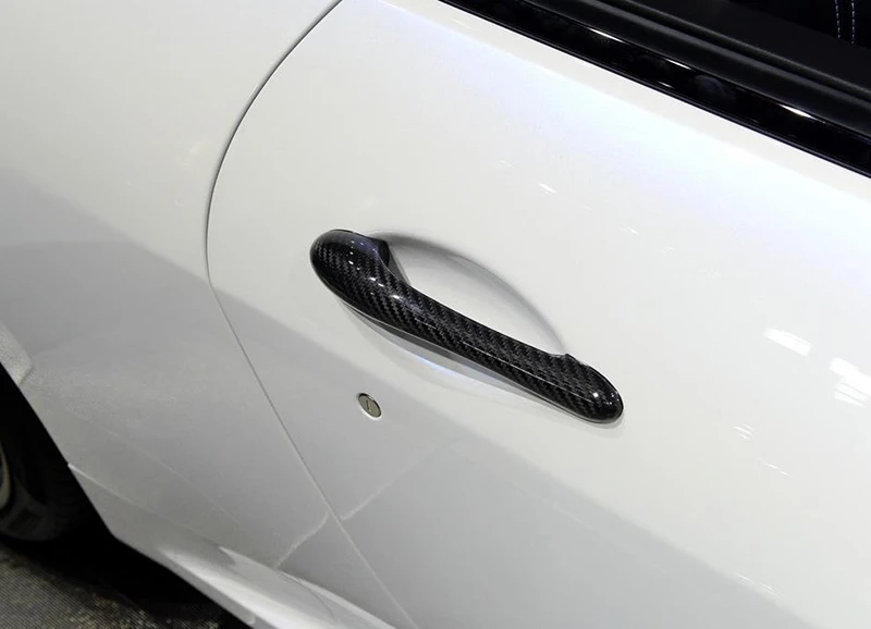 Для Maserati granturismo S MC GT GTS Coupe 2 наружная дверь из углеродного волокна сделанная дверная ручка крышка наклейка украшения накладка отделка