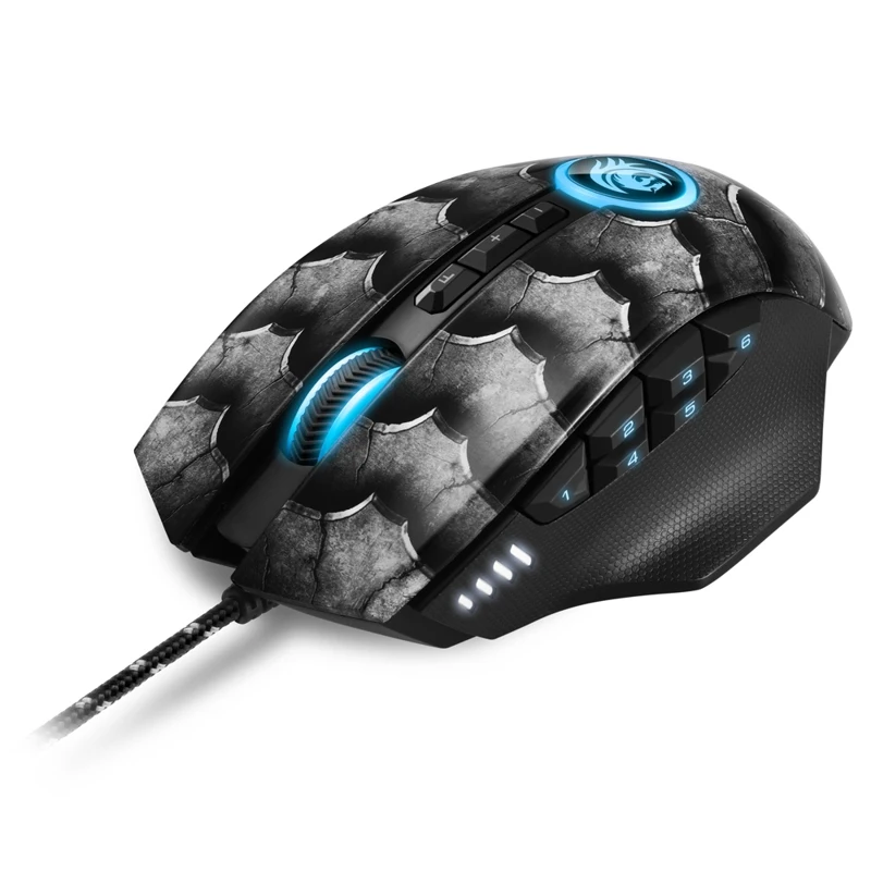 Мышь Sharkoon Drakonia II Black оптическая проводная 15000 dpi USB подсветка RGB цвет: черный|Мыши| |