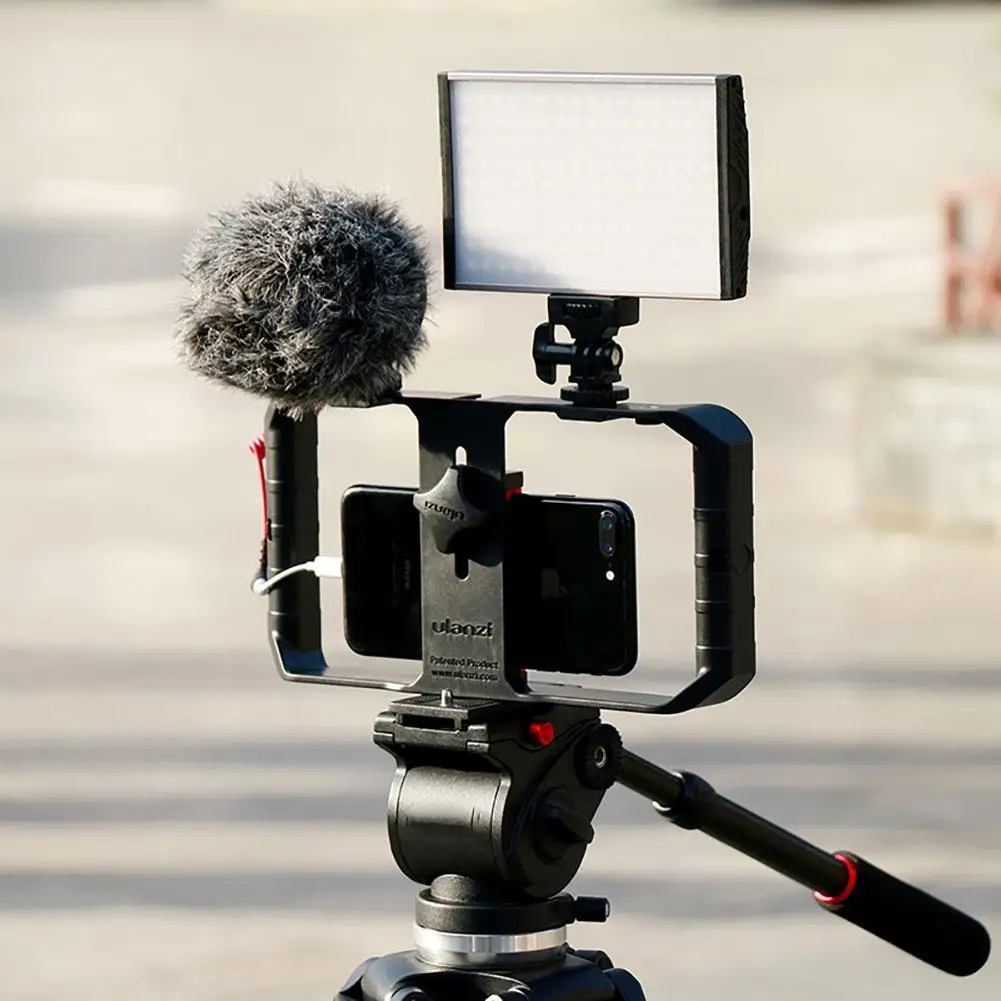 

Ulanzi U-Rig Pro Smartphone Video Rig with 2 Shoe Mounts Filmmaking Case Handheld Phone Video Stabilizer Grip Tripod Mount Stand