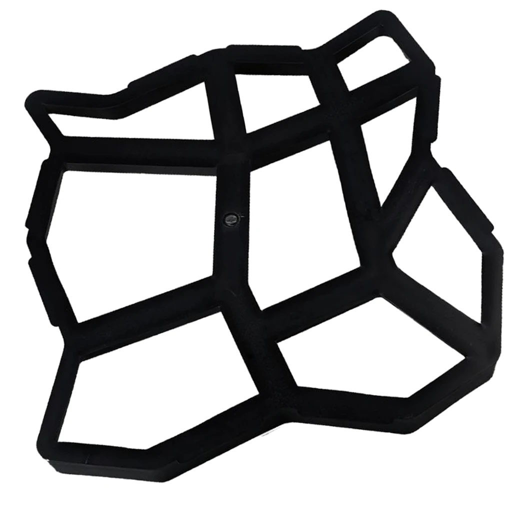 DIY Stepping Stone Block Pavement  Buildings Cement Paver Path Maker Mold Garden Paving Mould