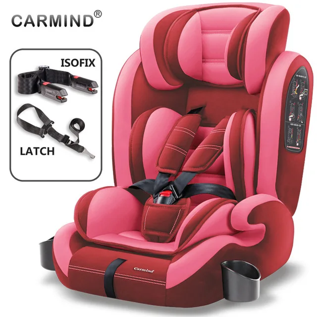 Горячая Carmind детское автокресло безопасности для 9 M-12 лет с Мягкий соединитель ISOFIX и защелкой вперед-лицом универсальные автокресла