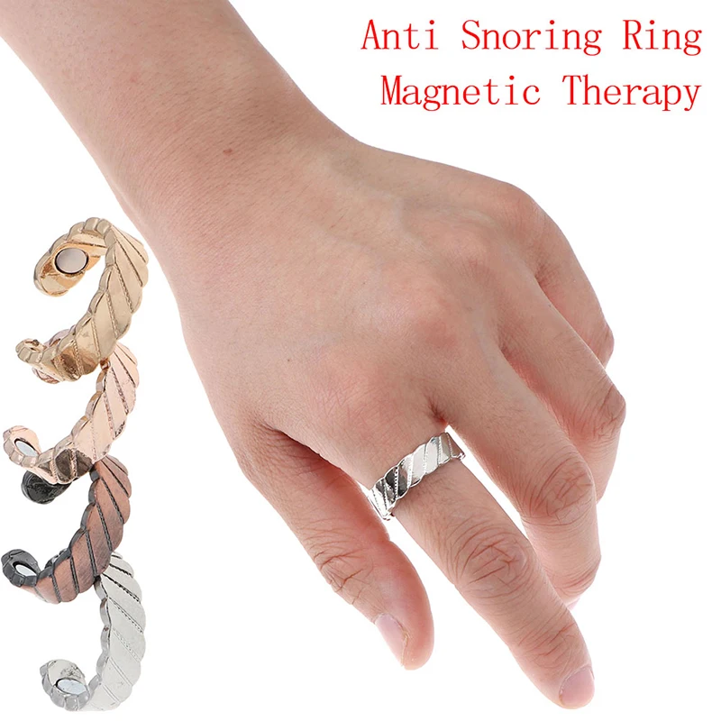 3 Sizes Anti Snore Ring Therapy Acupressure Treatment Against Snoring Device Snore Stopper Finger Ring Sleeping Aid