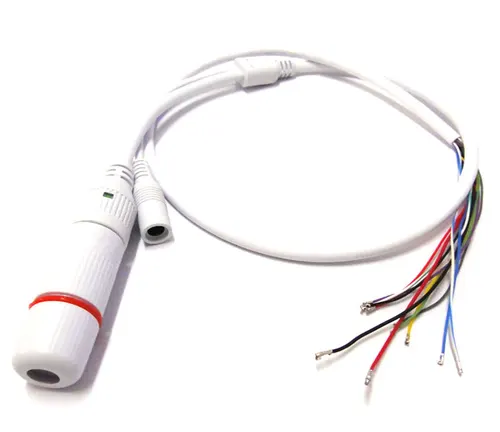 CCTV POE IP 네트워크 카메라 PCB 모듈 비디오 전원 케이블, 단자 포함 암 커넥터, 60cm RJ45 4