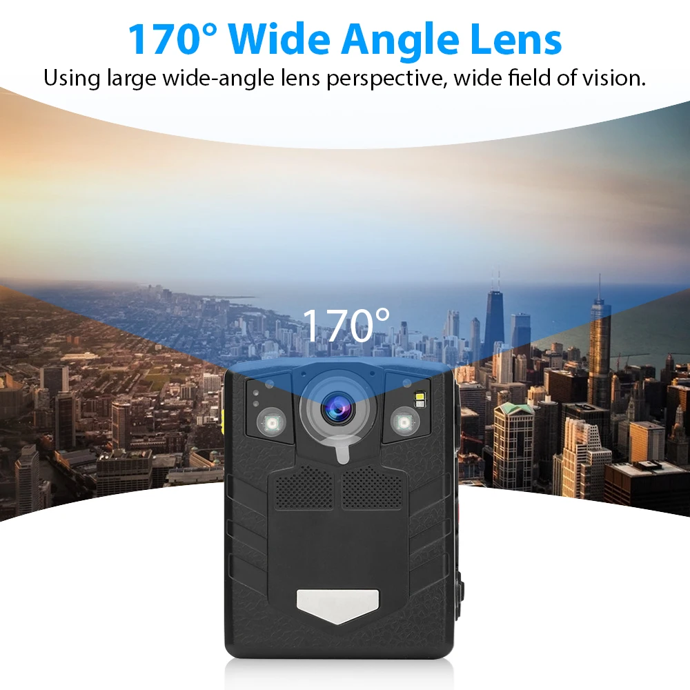  Body Worn Camera HD 1296P Security Video IR Night Built in 32GB 170 lens DVR Video Security Cam IR 