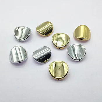 

New arrival! 25mm 100pcs/lot Acrylic UV Plating Irregular round Beads for Jewelry DIY (Design as shown)