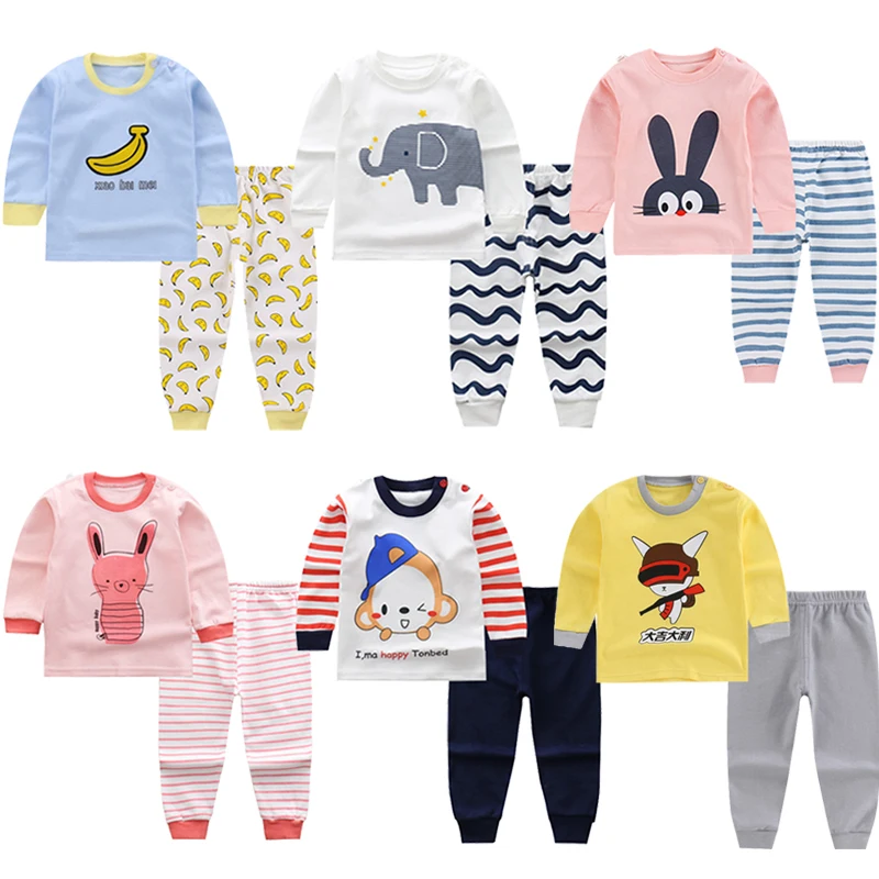 

Autumn Winter Kids Pajamas Sets Baby Girl Clothes Boys Pyjamas Girls Pijamas Baby Sleepwear Children's Long Sleeve T-shirt+Pants