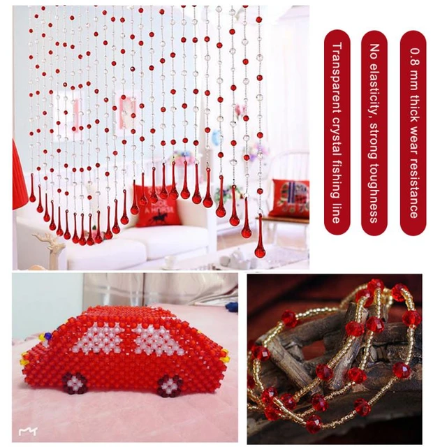 40m Clear Nylon Invisible Thread Fishing Wire Hanging Balloons Wire Jewelry  Christmas Garland Thread Birthday Party