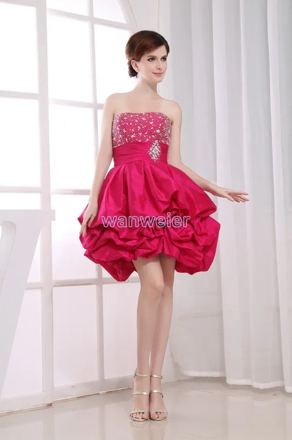 Vestido de festa robe de mariee официальное платье тафта короткое выпускное красное сексуальное элегантное платье подружки невесты