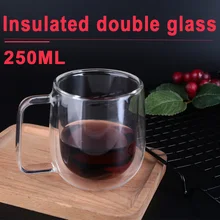 Подарочный отель друг стекло высокая термостойкость анти обжигающее стекло чашка двойное стекло Термостойкое стекло идеальная семья