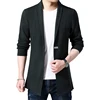 Cardigan Mens Sweaters Spring Autumn Men Casual Cardigan Jacket Man Solid Color Long Sweater Windbreaker Single Button Coats ► Photo 2/5