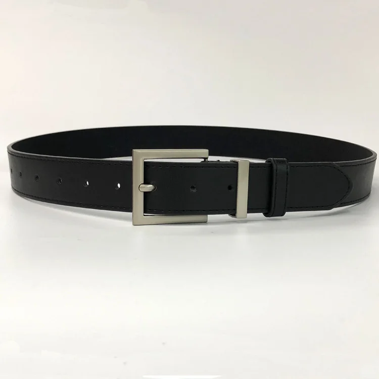 IEFB Brown Square Buckle Wide Belt Female Wild Decoration With Skirt Jeans Suit Students Accessories Fashion Belts Male Simple