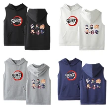anime sleeveless hoodie