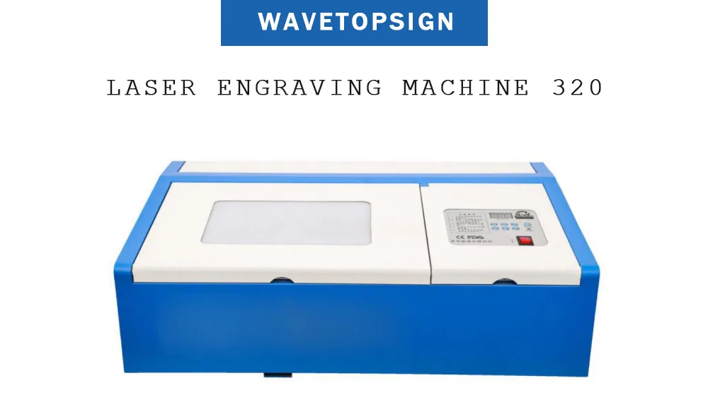 WaveTopSign 3020 лазерный гравировальный станок Режущий плоттер 40 Вт Размер работы 200x100 мм гравировальный станок