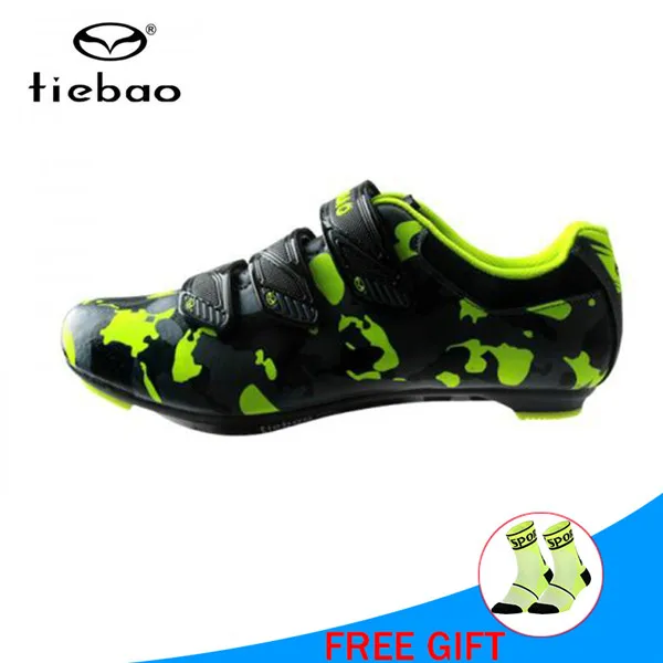 TIEBAO/Обувь для гоночного велосипеда; zapatillas hombre zapatillas bicicleta; дорожная обувь; sapatilha ciclismo; кроссовки для велоспорта - Цвет: green 1719