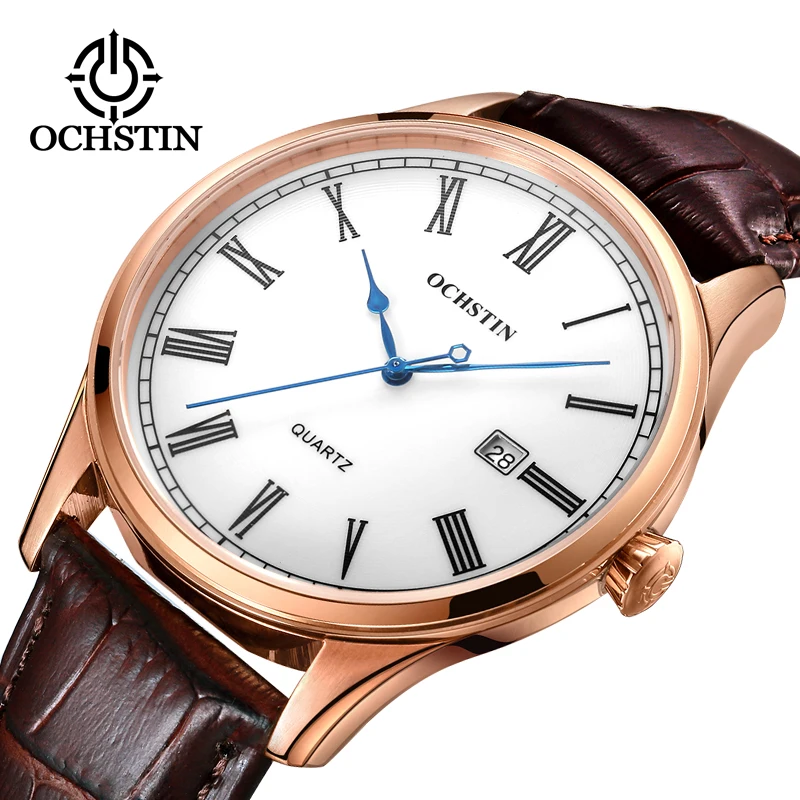 

Luxury Watch Men OCHSTIN Top Brand Military Quartz Wrist Male Leather Sport Watches Women Men's Clock Fashion Wristwatch Relogio