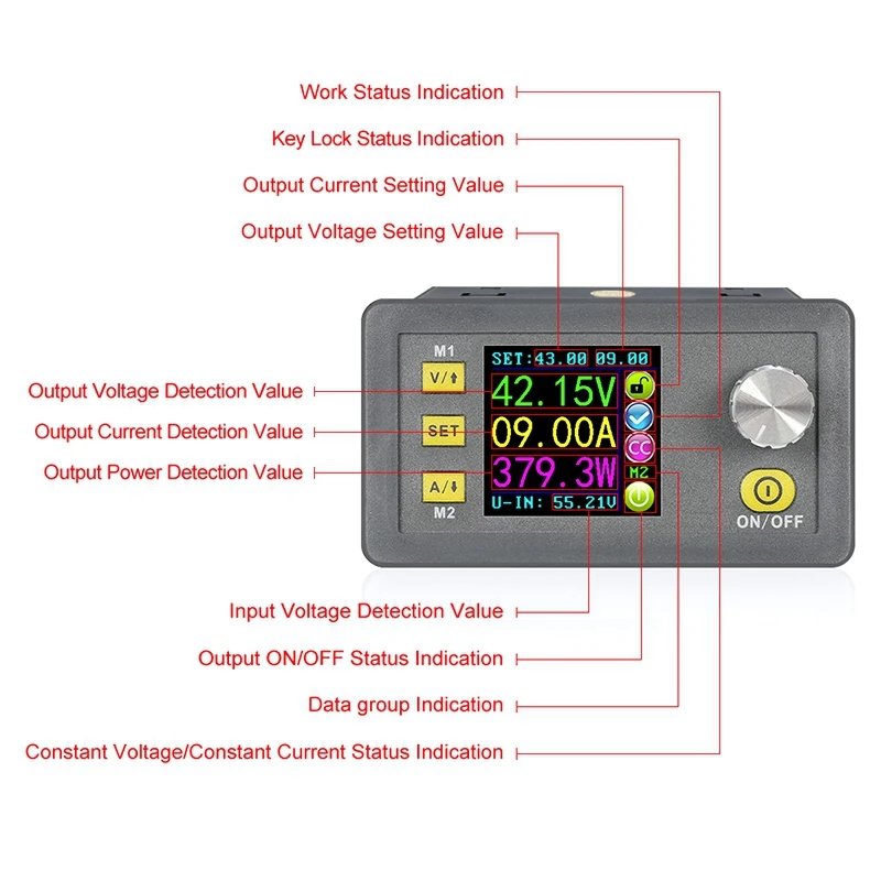 DPS3005 lcd постоянное напряжение тока понижающий программируемый модуль питания с USB коммуникационным модулем