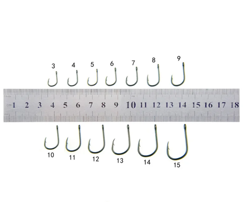 100PCS High Carbon Steel Fishhooks barbed Hook Soft Lure Fishing Bait Fish hooks High Efficiency Barbed Fishing Hooks