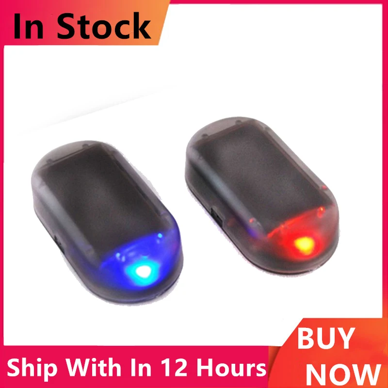 

1 Pc Alarm LED Light Car Fake Solar Power Alarm Lamp Security System Warning Theft Flash Blinking Anti-Theft Caution LED Light