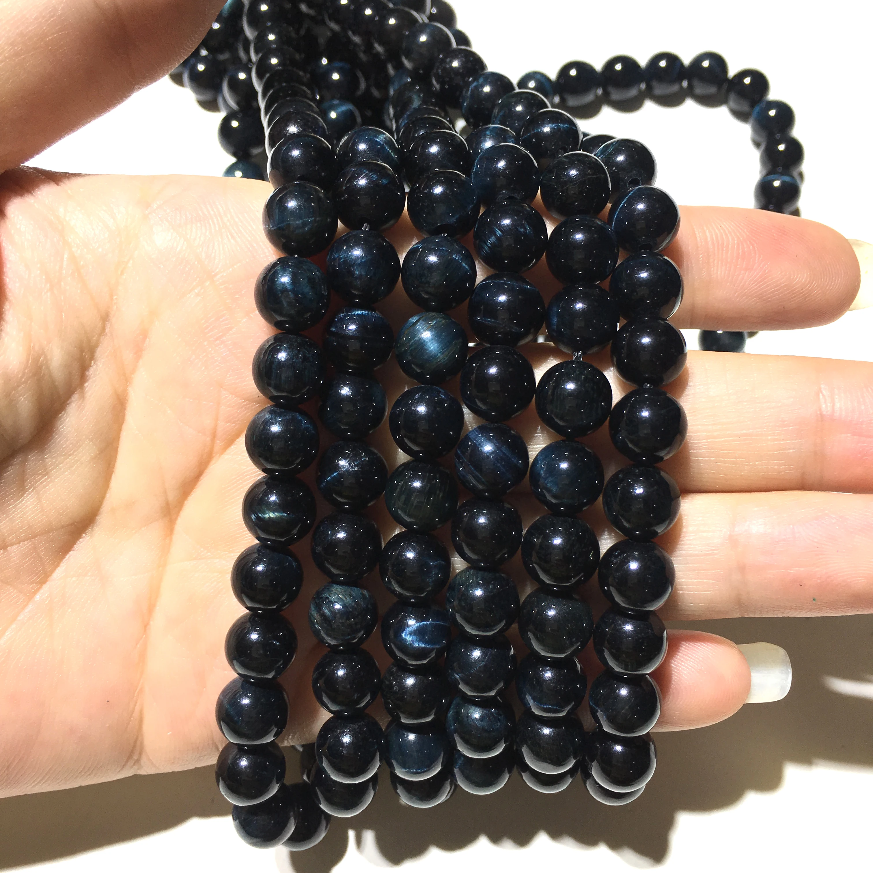 

Natural Gemstone Loose Beads DIY Jewelry Making For Bracelet Necklace Accessories 6mm 8mm Purple Tiger Eye Beads Factory Price