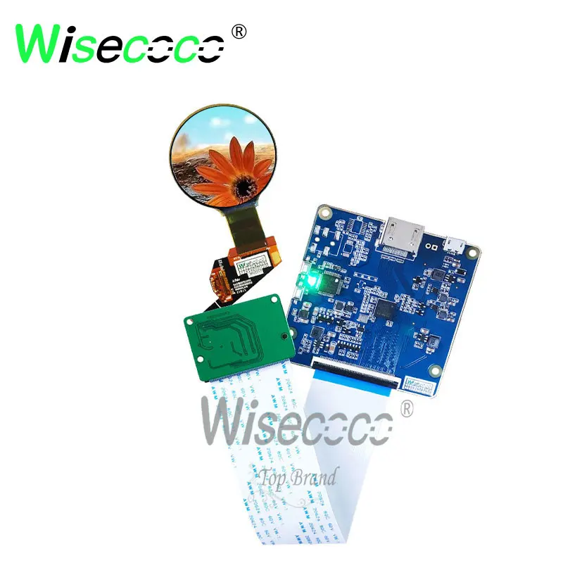 1.39 inch 400*400 foldable led  screen with micro usb MIPI HDMI driver board for watch and the eyes  of robot