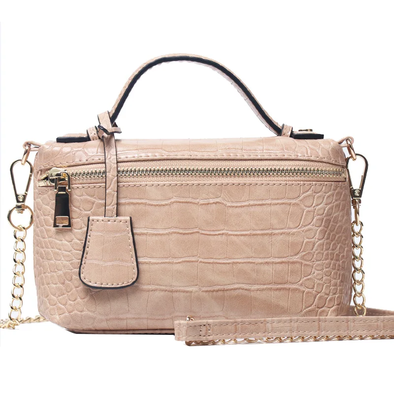 Crocodile Khaki Saudi Arabia женская модная сумка из тисненой кожи питона, сумка на плечо из коровьей кожи, дизайнерская сумочка, сумочка, модная сумка - Цвет: Crocodile Khaki