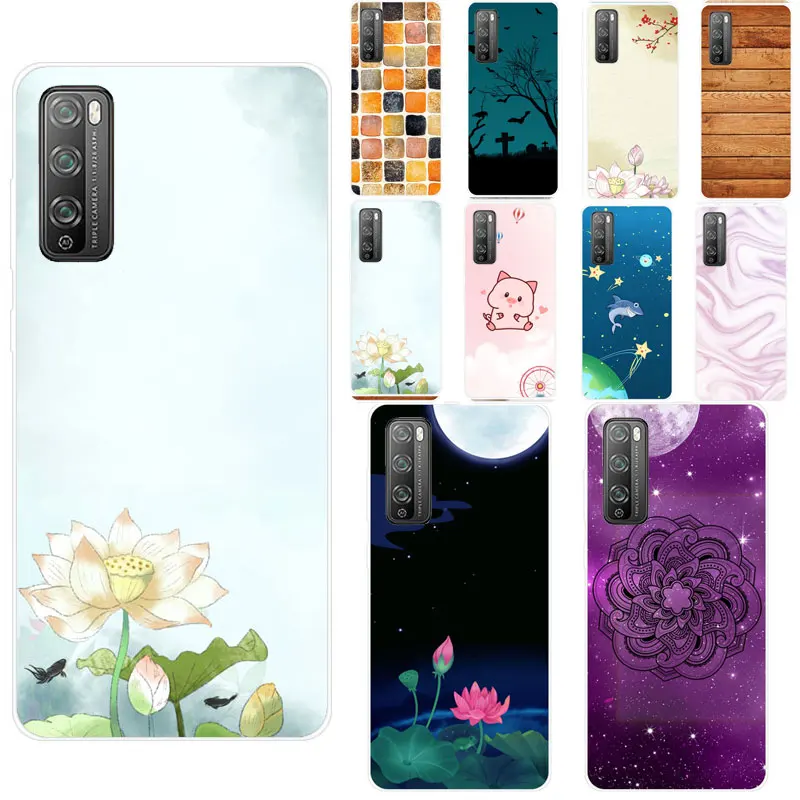

Enjoy 20 Pro Case Fashion Painted Pattern High Quality Soft Silicone shockproof Back Cover For Enjoy 20 Pro Phone Cover 6.5 inch