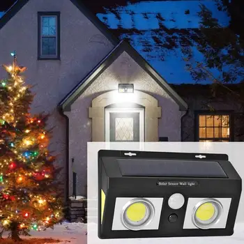 

25/37/50/62LED ABS Solar Energy Powered LED Wall Lamps Waterproof Human Body Sensor Lighting for Outdoor Garden Street